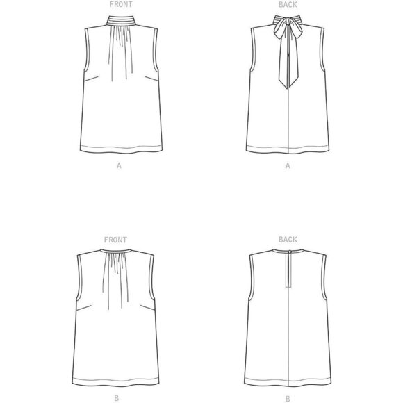 New Look Sewing Pattern 6657 Misses Top Size 8-20 - Picture 2 of 3